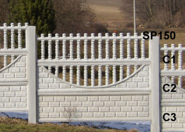 Betonový plot C3,C2,C1,SP150