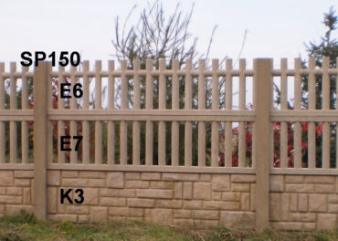 Betonový plot K3,E7,E6,SP150